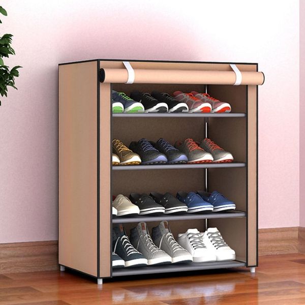 

non-woven fabric shoes rack dustproof large size shoes organizer home bedroom dormitory shoe racks shelf cabinet dropshipping