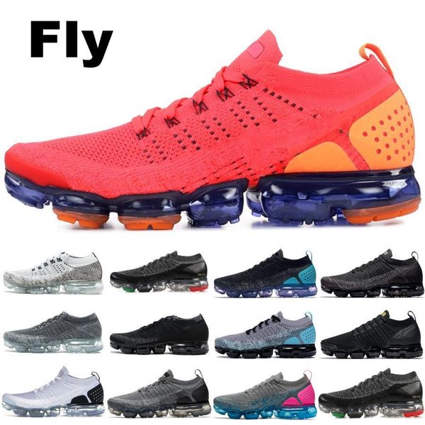 

2019 chaussures nike vapormax designer shoes Вязать 2.0 Fly 1.0 повседневная обувь Мужчины Женщины BHM Red Orbit