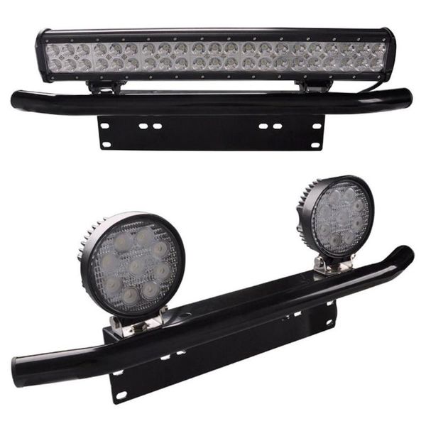 

vodool bull bar front bumper license plate mount bracket aluminum alloy holder for off road car suv work lamp led light bar