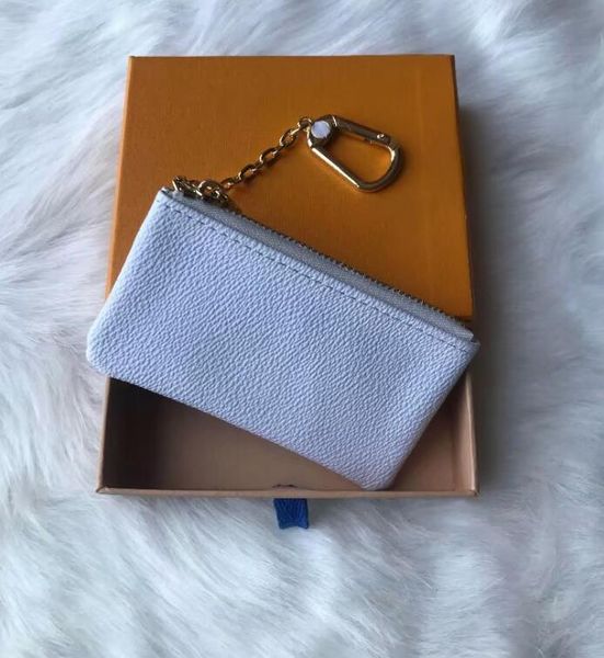 

wholesale factory key wallets coin purses france style men women leather coin purse key wallet mini wallet serial number with box, Red;blue