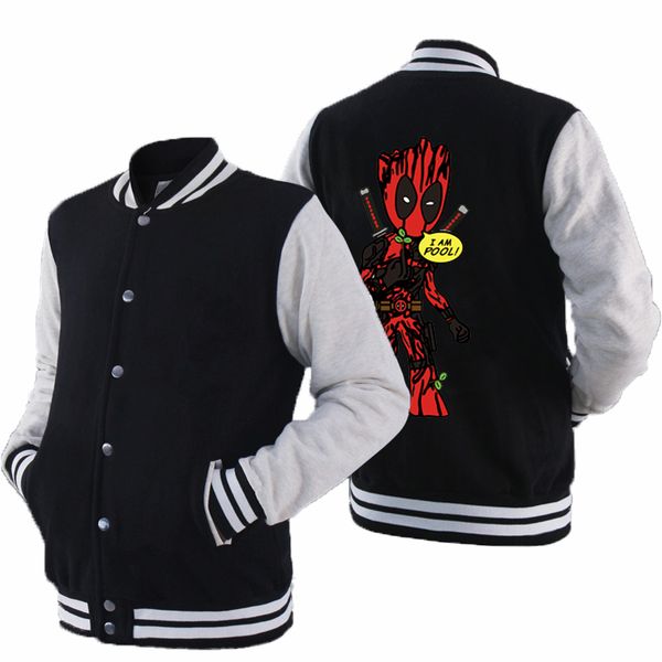 

new men/boy baseball jacket men fashion design mens sportswear college varsity jacket men cotton casual baseball coat, Black;brown