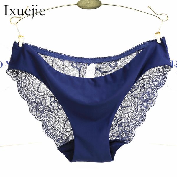 

s-xxl 5 size women underwear transparent hollow women's lace panties seamless panty briefs intimates, Black;pink