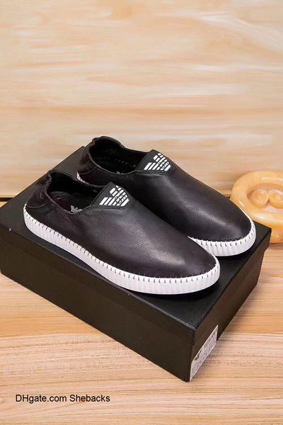 

обувь квартиры кожа прохладная мужская обувь повседневная кожаная обувь wan1 q1aj, Black;red