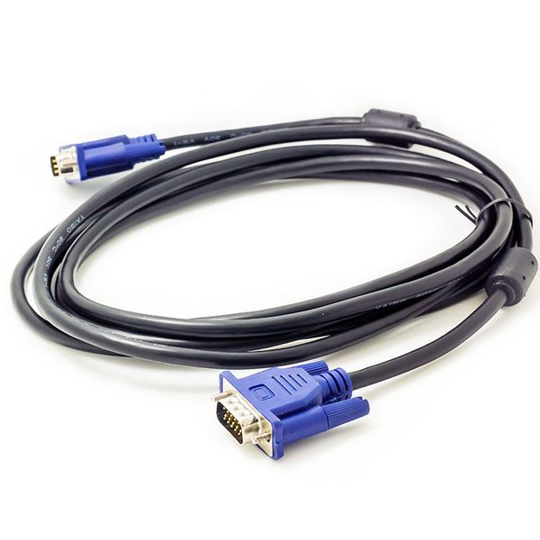 1.5m//3m//5m VGA Extension Cable HD 15 Pin Male to Male VGA Cables Cord Wire Line Copper Core for PC Computer Monitor Projector,3m