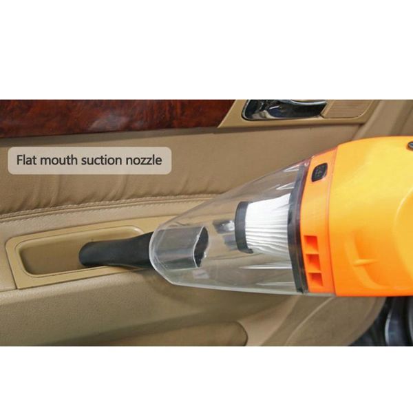 

120w portable car vacuum cleaner 12v 4000pa 5m extension line wet and dry dual use super suction hand-held car cleaner