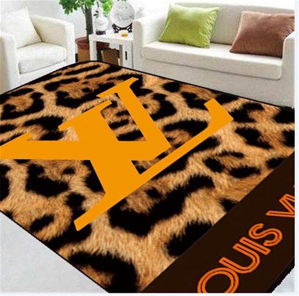 Sexy Leopard Print Carpets L Letter Fashion Bed Side Non Slip