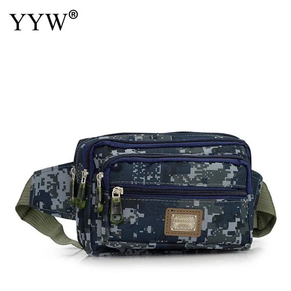

nylon men's waist bag money belt bag men camouflage fanny pack more pockets hip bags hardwearing army green waist packs