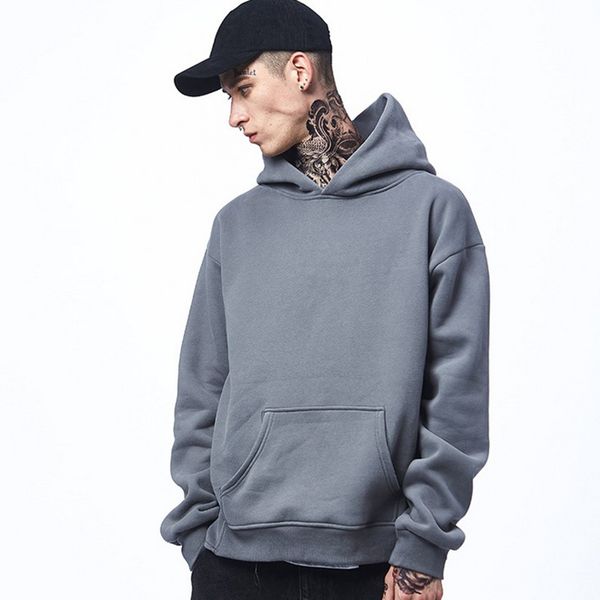 

men's hoodies & sweatshirts vimass blank hoodie custom design cotton, Black