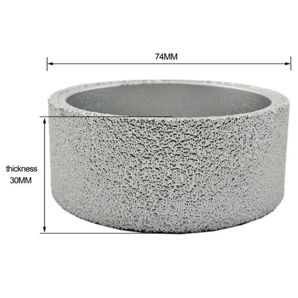

dia 75mm vacuum brazed diamond grinding wheel flat polishing disc for marble wood metal working finishing