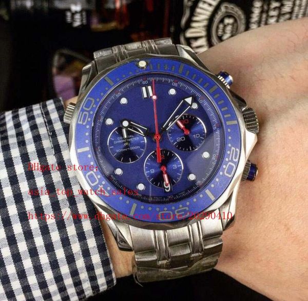 

selling version 4 style ceramic bezel 40mm japanese multifunctional quartz movement 316 l steel chronograph mens watch, Slivery;brown