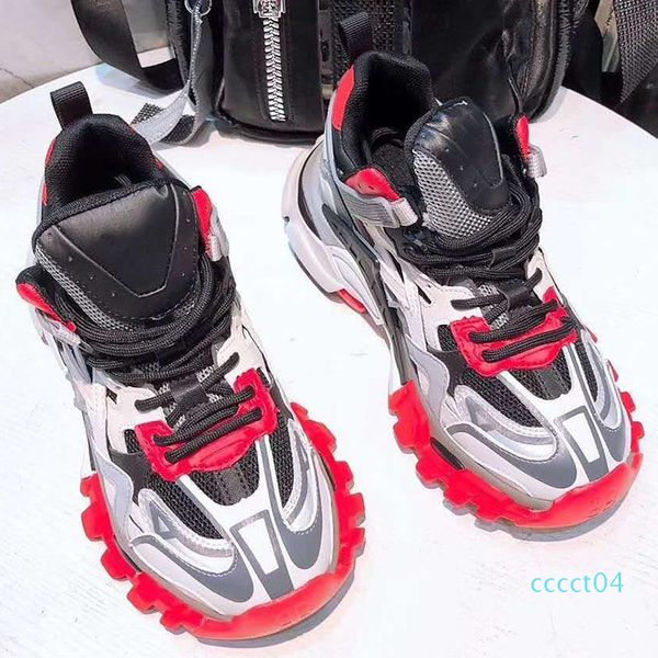 

2020 new women luxury designer sneakers fashionable old shoes vintage outdoor mesh classic style color platform red trainers size 35-39 4ct, Black
