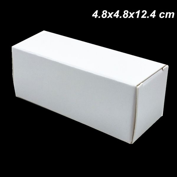 4.8x4.8x12.4 cm 20 adet Beyaz 100 ML Kraft Kağıt Uçucu Yağ Şişesi Dudak Sopa Ambalaj Kutuları Parfüm Kozmetik Oje Hediyeler Ambalaj Kutusu
