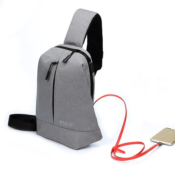 

sling messenger bag with usb charging port men anti theft crossbody shoulder bag lightweight water-resistant male chest pack