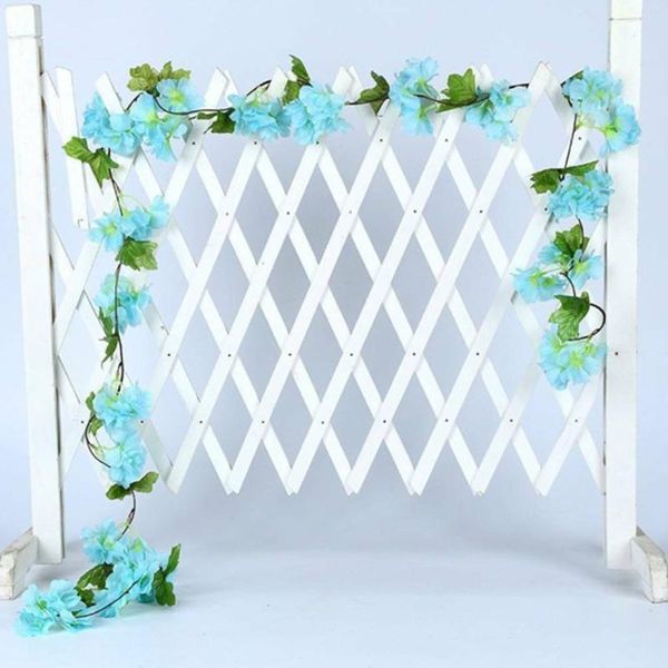

artificial wedding 18head cherry blossoms flower vines garland arch layout decor artificial cherry blossom vine 2020 new arrival