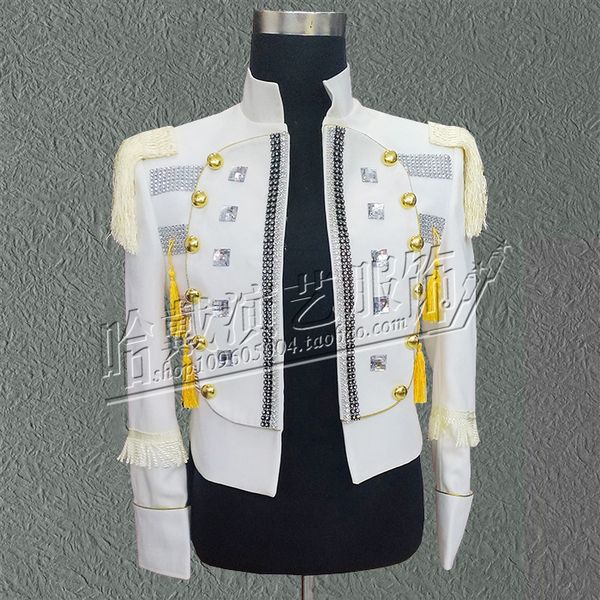 

s-5xl 2017 новая мужская одежда мода тонкий bigbang dj swallowtail костюм костюмы плюс размер пальто куртка сценический певец костюмы, White;black