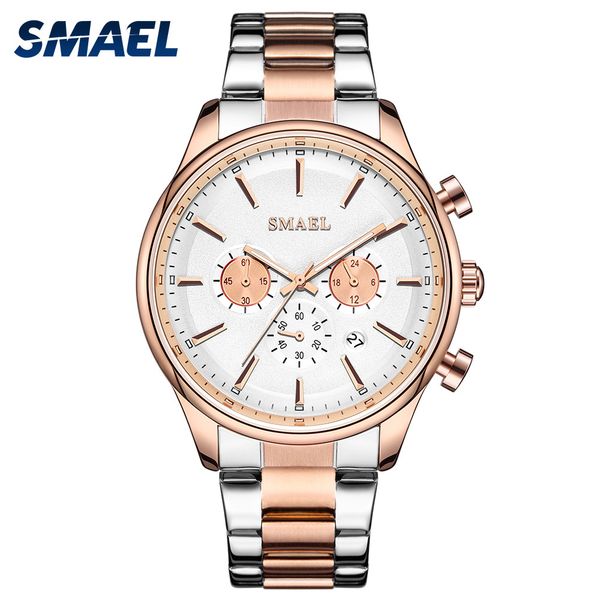 

new wacth in 2020 quartz watches for men waterproof relogio masculino auto date male clock 9130 stainless steel wristwatches men, Slivery;brown