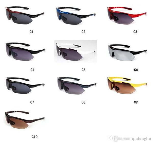 

cycling glasses for men women professional riding mtb sunglasses bike goggles mountain road windproof eye wear, White;black