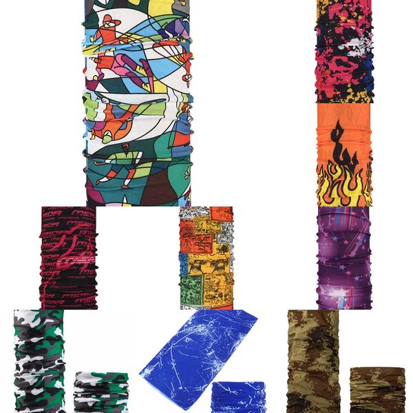 

ykxhe 3d printing magic scarf multi-function half face mask bandana outdoor scarf anti-uv cycling neck cover sports headwear 2020, Black