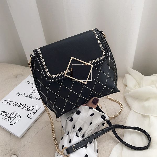 

new tide net red shoulder bag chain messenger small bag wild fashion embroidery thread female crossbody bags for women 2020