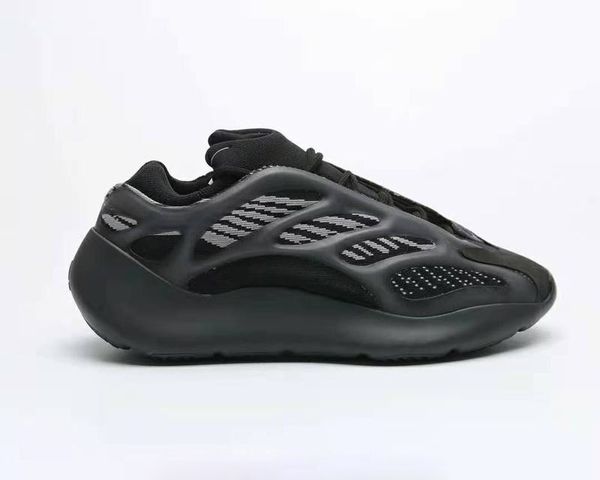 

бесплатная доставка 700 v3 azael кроссовки мужчины женщины kanye west black white спортивная обувь