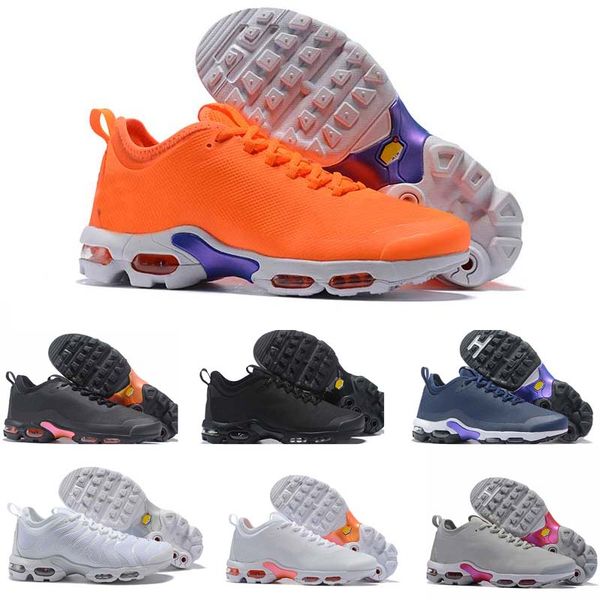 

New Mens Tn Plus Shoes SE Black White Orange Desinger Running Shoes Women Sports Sneakers Size 36- 46