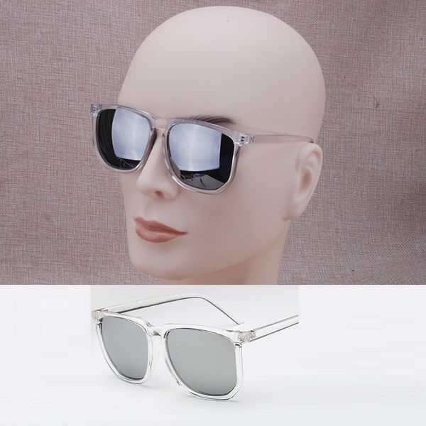 

vazrobe transparent sunglasses men women clear frame sun glasses for man fashion novelty for man hip hop square cool party, White;black