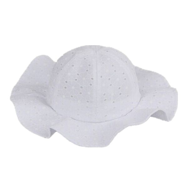 

2019 new toddler infant baby girl outdoor bucket hat summer beach bonnet beanie cap cute white pink kids hat 2 color size 1-6t, Yellow
