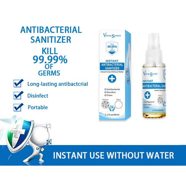 

portable hand sanitizer spray nano silver ion antibacterial disinfection kills 99.999% germs hygiene cleaning supplies tslm1
