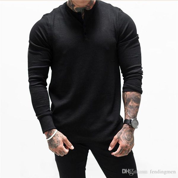 

fitness mens tshirts casual breathable solid color long sleeve crew neck mens short gym mens tees, White;black