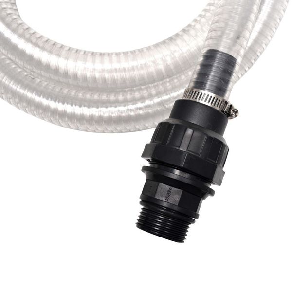 

suction hose with connections 4 m 22 mm white garden sets
