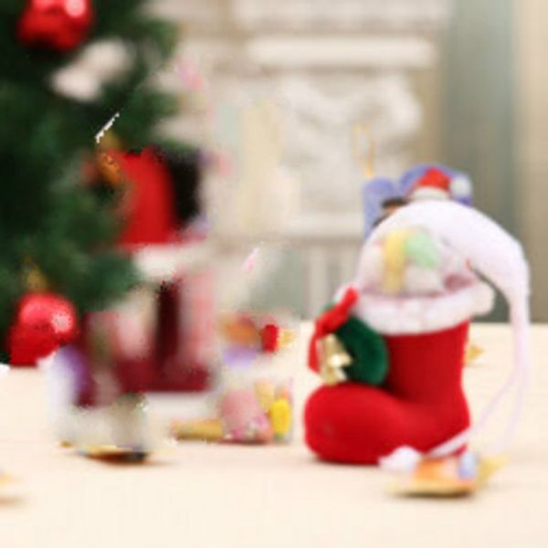 

10шт miniest рождество носки посуда украшения santa party home decor санта подарок