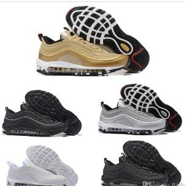 

new 97 x undefeated og undftd triple white balck green silver bullet metallic gold japan grey men women sport shoe sneaker 36-46