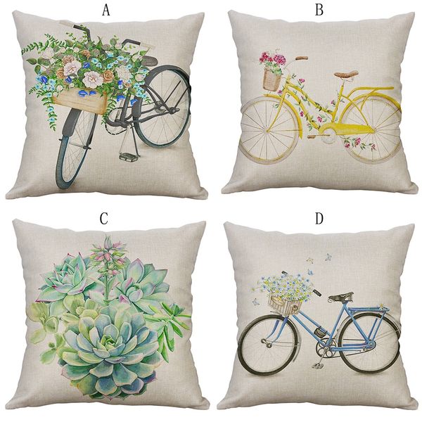 

simple linen creative lovely pillow cover pillow cover car g731