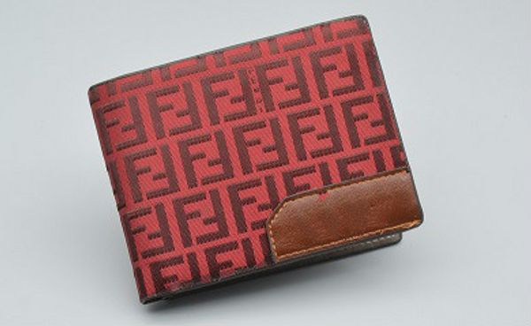 

унисекс ткань с покрытием с кожаным коротким бумажником бумажник, Red;black