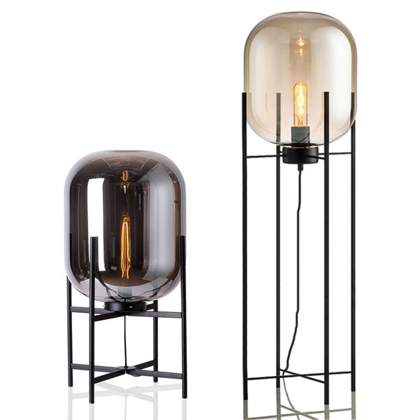

modern home deco lighting fixtures glass lights led living room standing luminaires bedside illumination bedroom floor lamps