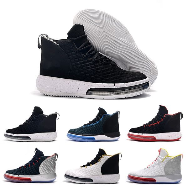 

world championship mens basketball shoes chinese team american team white black sports sneakers trainers baskets zoom des chaussures, White;red