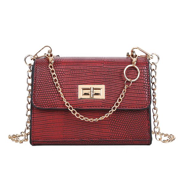 

women solid color bag messenger bag chain shoulder exquisite girls original casual handbag elegant ladies small square