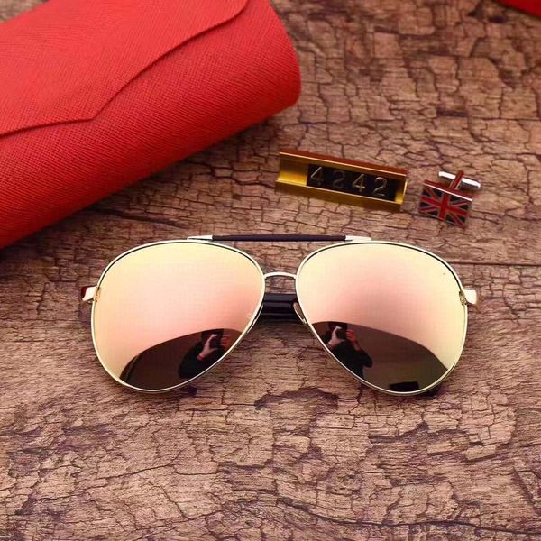 

mens sunglasses sunglasses man goggle glasses uv400 c letters 4242 6 colors optional with box, White;black