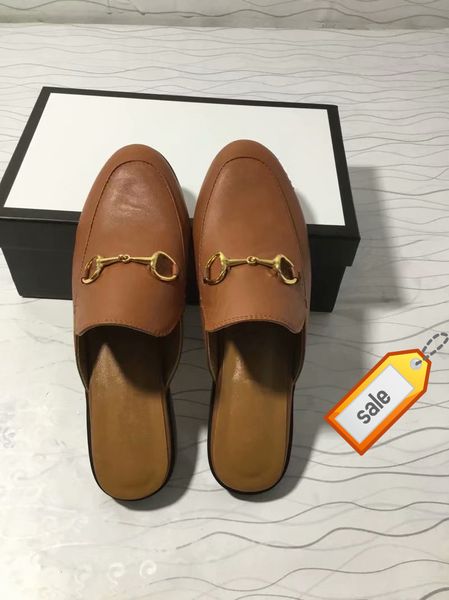 

новые ботинки женщин 423513 princetown дизайнер классический скользкий бляшкой пляжные тапочки мягкие тапочки ленивые, Black