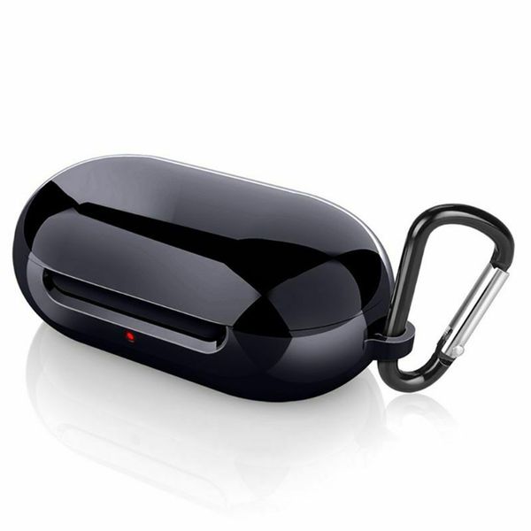 

wireless bluetooth headset cover tpu silicone plating with hook clasp keychain anti lost anti falling headphone case for samsung galaxy