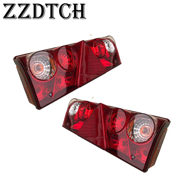 

zzdtch 2pcs 24v truck tail lamp trailer bus aspock europoint 2