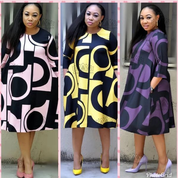 

2018 elegent fashion style african women beaty dress, Red