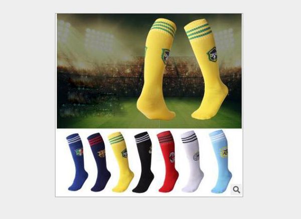 

stockings over the knees youth slip socks stockings training football socks, Black