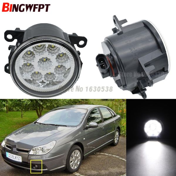 

2pcs left + right led fog lights fog lamp assembly h11 12v white yellow for c5 hatchback rc 2004-2015