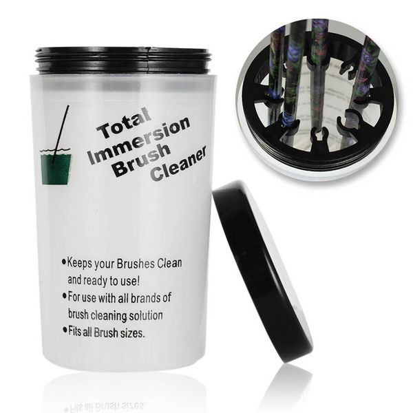 

nail art pen brush cleaner holder remover makeup brushes cleaning cup container cd88