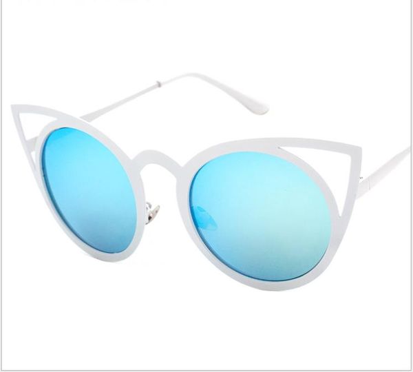 

street scolorful personality sunglasses european and american fashion tide sunglasses women's glasses, White;black