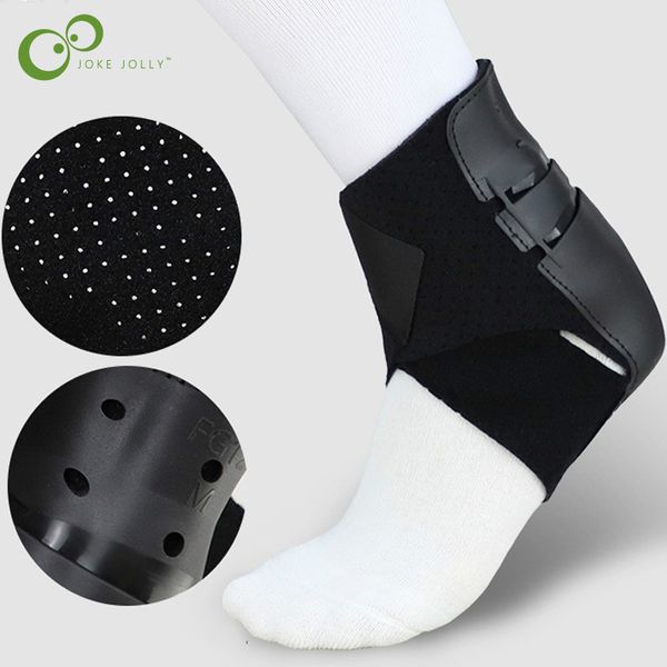 

1pc ankle brace support sports adjustable ankle straps foot stabilizer orthosis football compression socks protector gyh, Blue;black