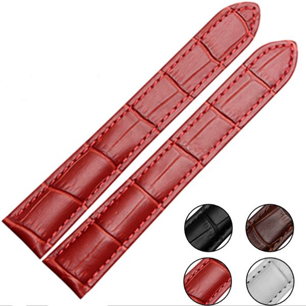 

18mm 20mm watch genuine leather belt for w5200024 tank solo watch strap band for men/women watchbands accessories +tool, Black;brown