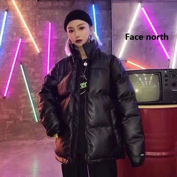 

coats with face north down parkas coat for men women fashion jacket warm parkas winter hip hop outerwears parkas coat wholesales, Black