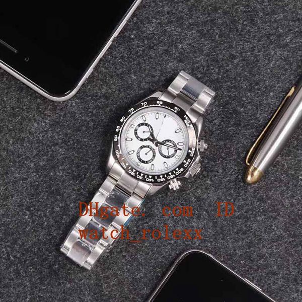 

4 style men's sport super factory 40mm cosmograph 116500 116520 116509 116500ln no chronograph mechanical automatic mens watch watches, Slivery;brown